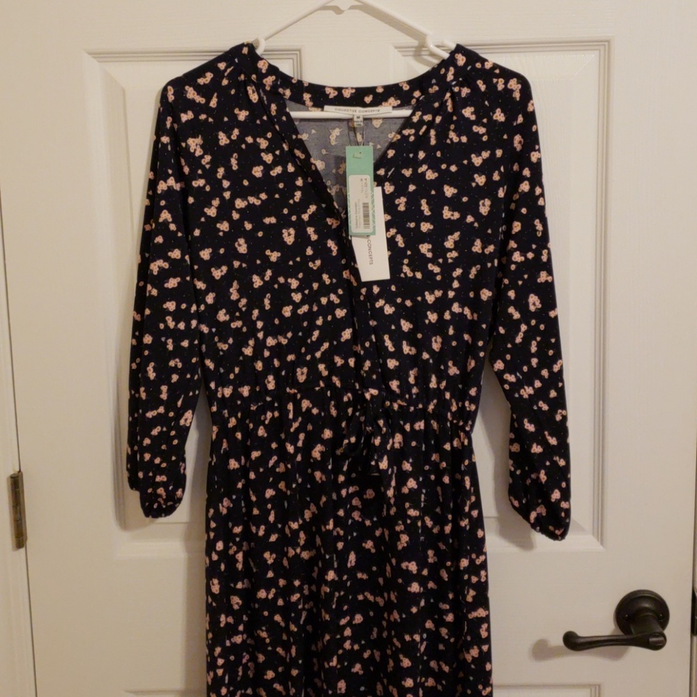 Collective Concepts Theia Faux Wrap Dress